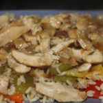 Reis mit Poulet geschnetzeltes