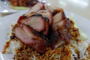Mittagessen: Schwein Reis