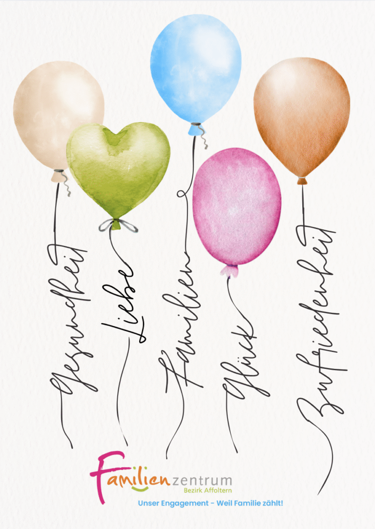 Familien und ballone