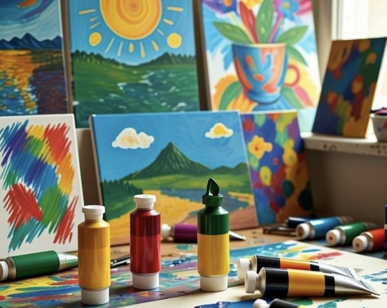 Kinderkreativkurse: Acryl